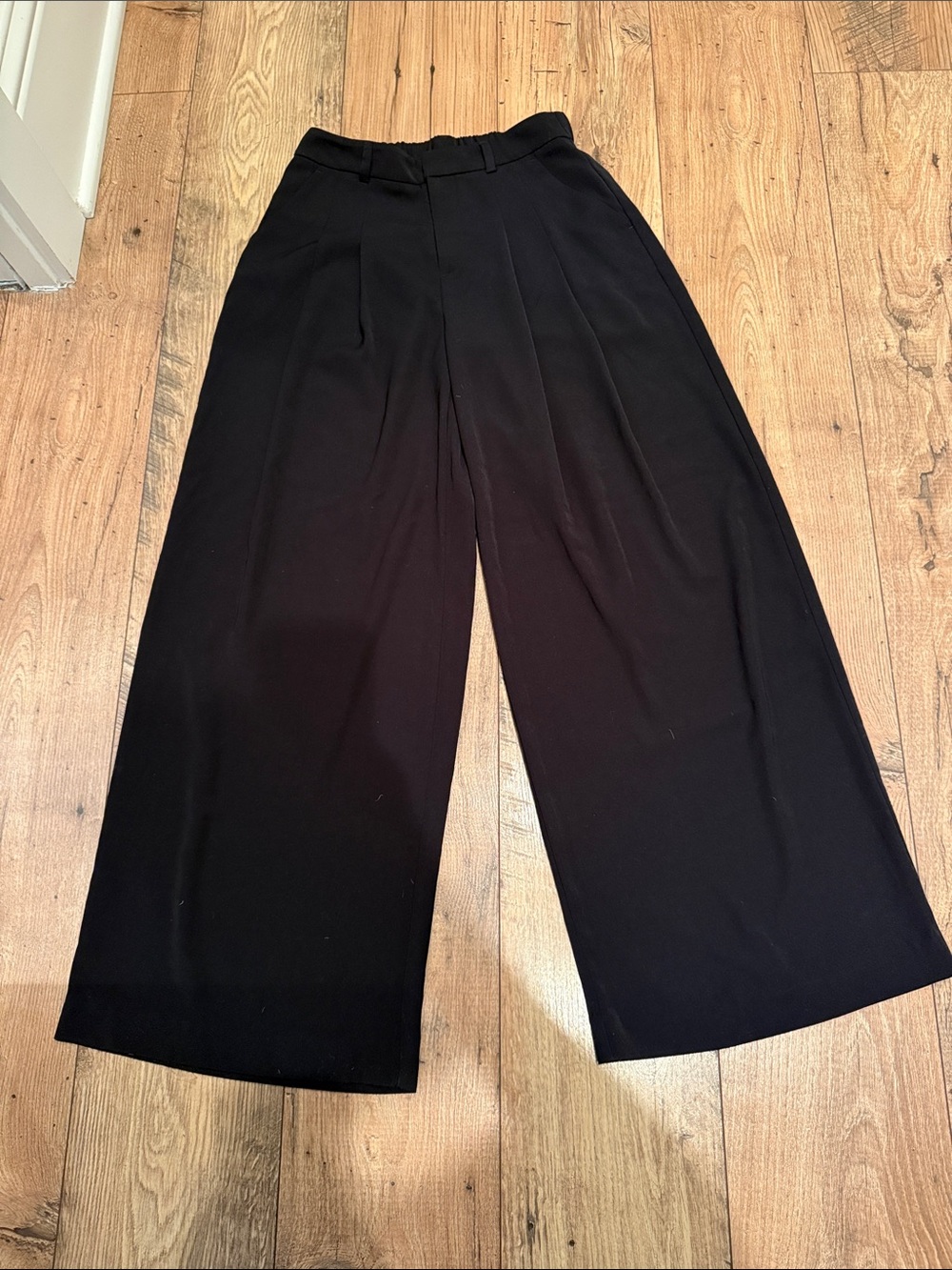 Maeve Wide-Leg Black Palazzo Pants